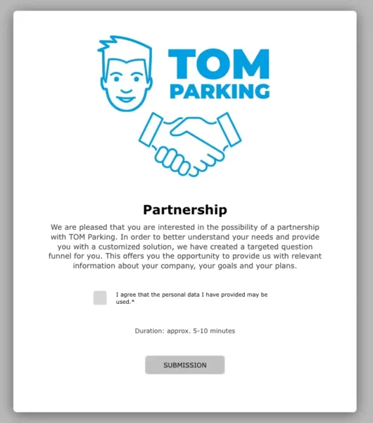 TOM Parking Franchise Partnership Prak Management Submisson